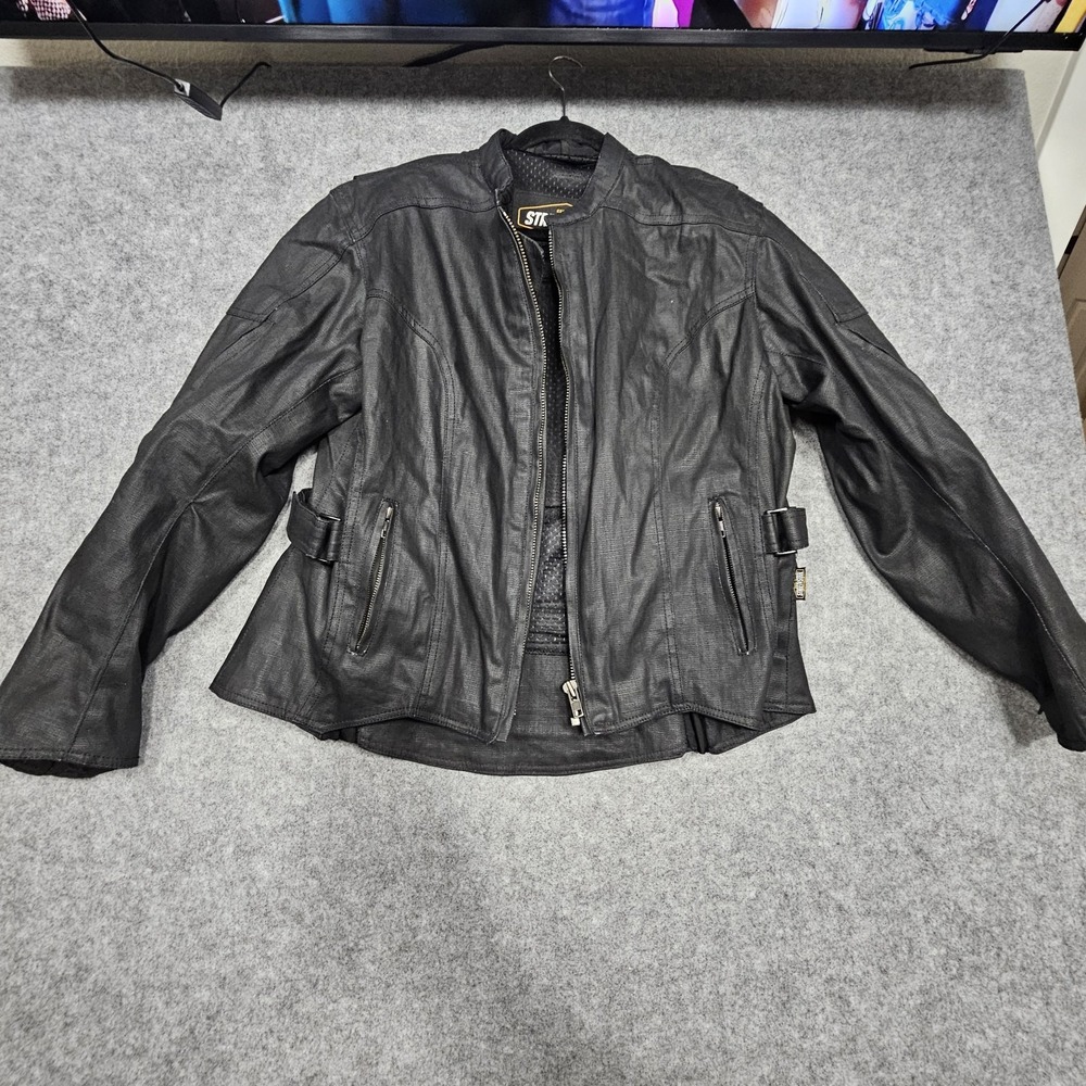 Street & Steel Runaway Women's Jacket Black | XL W/ Arm Armour Pads *no Hood‎